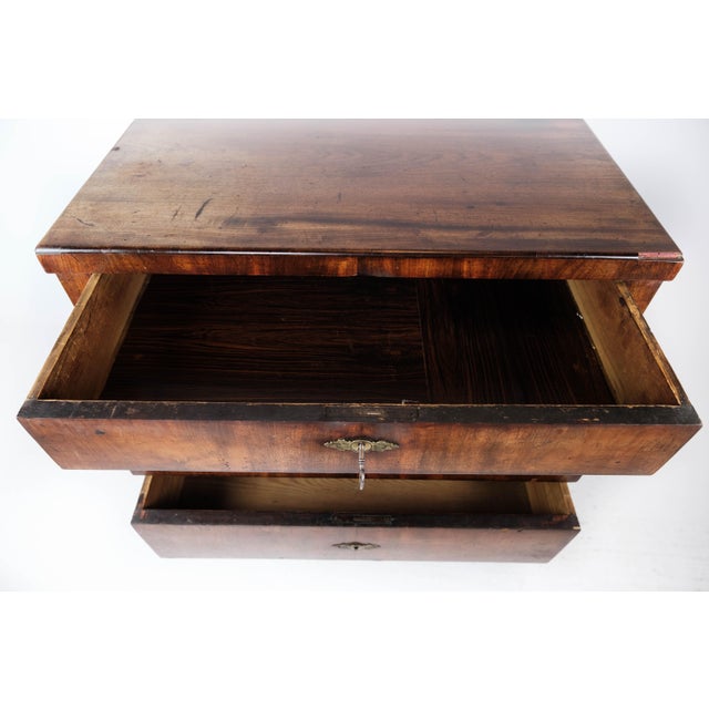 Empire Chest of Drawers with Four Mahogany Drawers, 1840s For Sale - Image 10 of 16