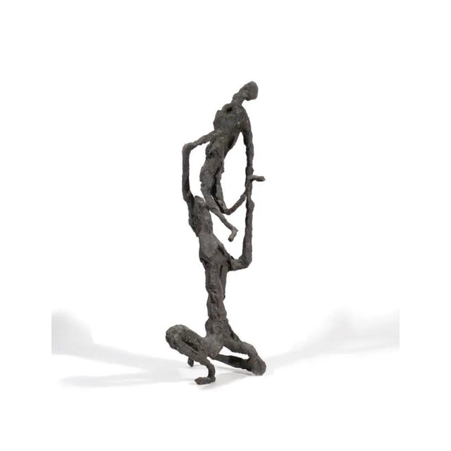 Mid 20th Century Gerard Koch, Large Bronze Modernist Sculpture Acrobats 1/3 French German Artist Gerard Koch, c.1960's For Sale - Image 5 of 12