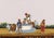 An original Indian Company School gouache painting c.1850 – Village Well.A fantastically vivid Indian gouache painting on...