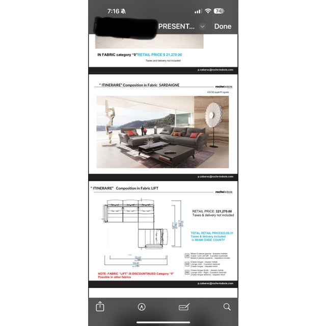 Roche Bobois Itineraire by Philippe Bouix For Sale - Image 11 of 11