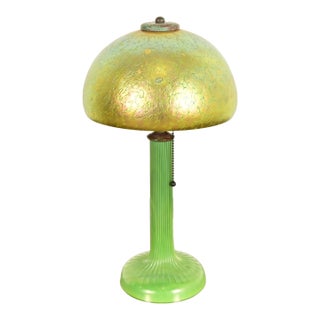 Louis Comfort Tiffany Favrile Art Glass Table Lamp or Desk Lamp, Circa 1910 For Sale