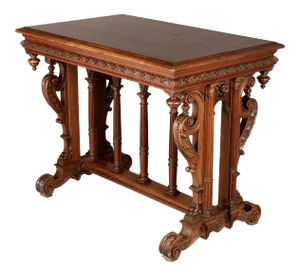 Louis XIII Style French Walnut Side Table