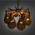 German Art Deco Chandelier in Yellow Glass and Metal, 1930s For Sale - Image 18 of 18