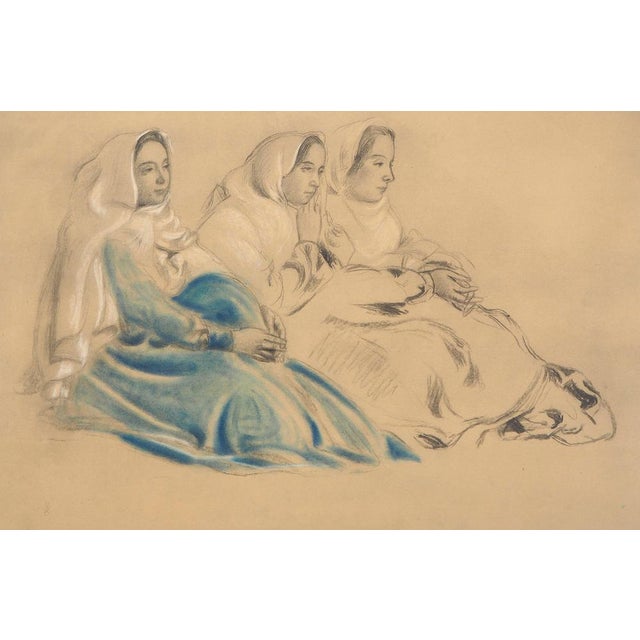 Modern Maurice Denis, Three Seated Women, Signed Lithograph For Sale - Image 3 of 6