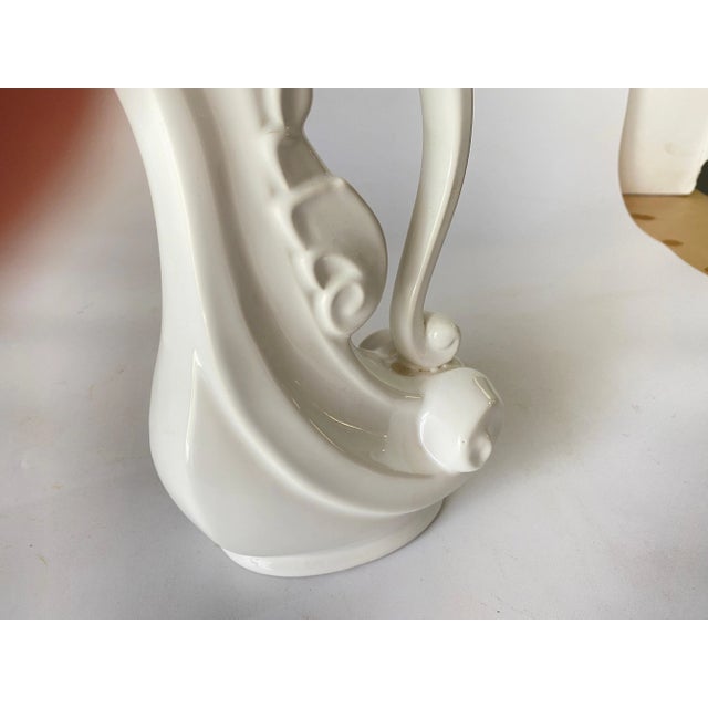 Ceramic Ceramic Jug with White Color Vallauris France, 1960s For Sale - Image 7 of 10