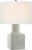 Transitional AERIN by Visual Comfort Signature Aviva 24" Table Lamp in Volcanic Ivory with Linen Shade For Sale - Image 3 of 3