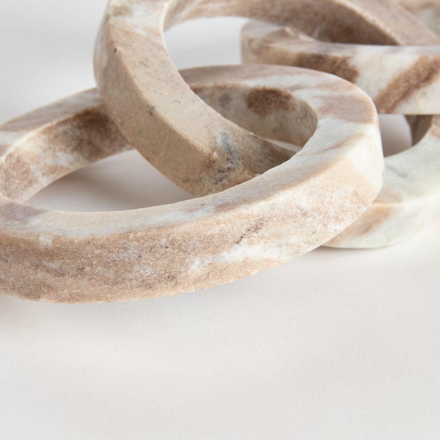 Contemporary Janelle Marble Link Sculpture For Sale - Image 3 of 3