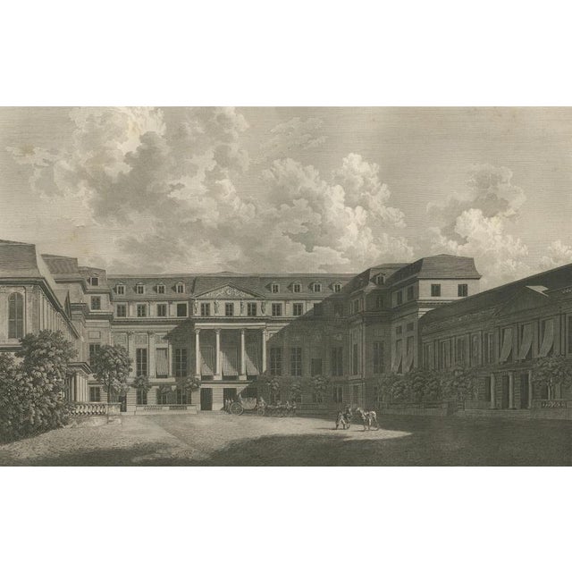 Early 19th Century Louis-Pierre Baltard, View of the Château De Saint-Cloud from the Second Courtyard, 1803, Engraving For Sale - Image 5 of 10