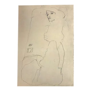 1968 Egon Schiele Lithograph 23 the Dancer Moa For Sale