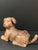 ITEM NAME: Vintage Carved Solid Wood Dog Sculpture ORIGIN: Philippine AGES: Late 20th Century MATERIALS: Wood MEASUREMENT:...