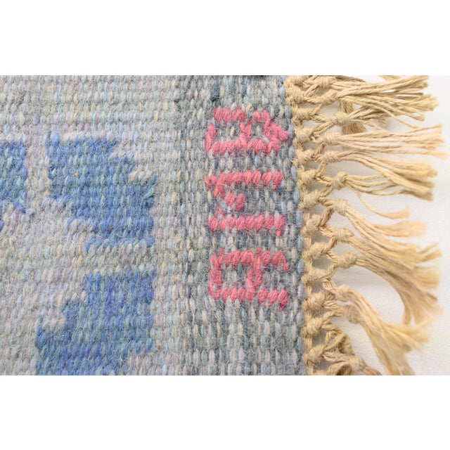 Mid-Century Swedish Kilim by Anne Marie Boberg, 1960s For Sale - Image 4 of 5