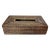 Vintage Brown Rattan Long Tissue Box Cover For Sale