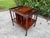 Hekman Furniture Vintage Faux Bamboo Burl-Top Magazine Rack Side Table For Sale - Image 4 of 14