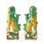 Sancai Guardians: Pair of Chinese Kangxi Biscuit Porcelain Fu Lions For Sale In Philadelphia - Image 6 of 10