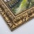 Vintage Original Oil Painting European Village Landscape Cottage Hollyhocks For Sale - Image 11 of 14