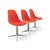 Set of three original La Fonda chairs by Herman Miller from the late 1980s for sale. Designed by Charles and Ray Eames,...