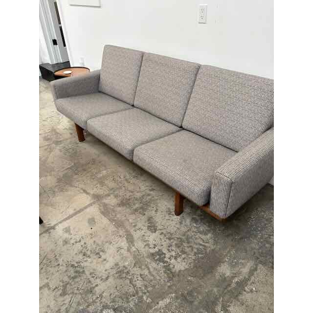 Hans Wegner Sofa, original. Three Seat Sofa Has been re upholstered 5 years ago with Kelly Wearstler / Lee Jofa fabric....