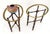 Pair Oval Brass Gallery Glass Top Faux Bamboo Bases End Side Tables Stands MINT For Sale - Image 11 of 16