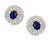 Chantecler 12 Ct Sapphire 22 Ct Diamond VS/E-F Color Ring & Earring Set 18 KYG For Sale - Image 16 of 18