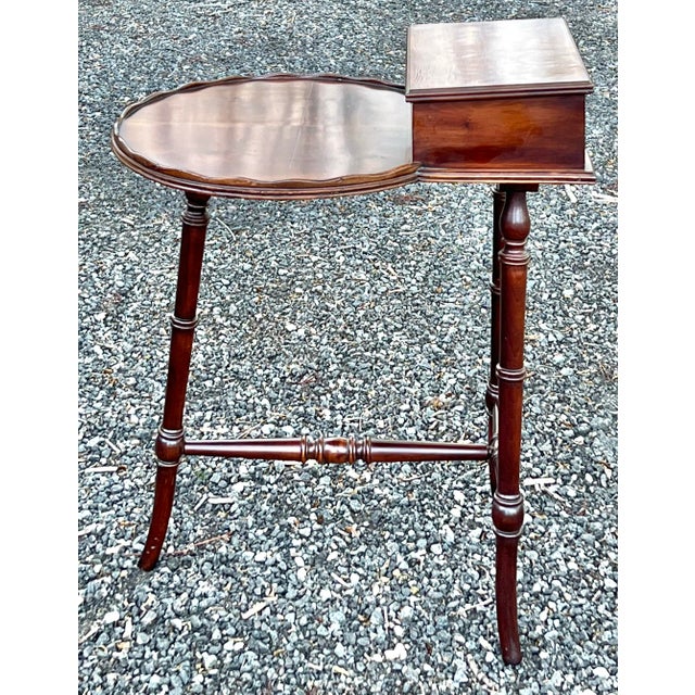 Brown Unique Hekman Furniture Yew Wood Accent Table For Sale - Image 8 of 10