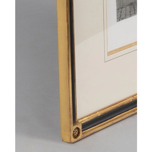 Paper Early 19th Century Engravings of the Entrances to the Louvre by Louis-Pierre Baltard, Framed - Set of 4 For Sale - Image 7 of 11