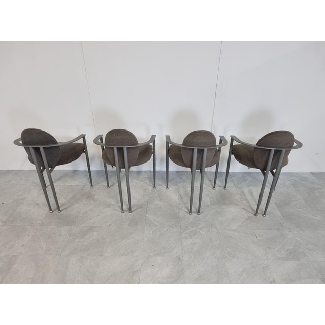Metal Vintage Dining Chairs by Belgo Chrom, Set of 4, 1980s For Sale - Image 7 of 11