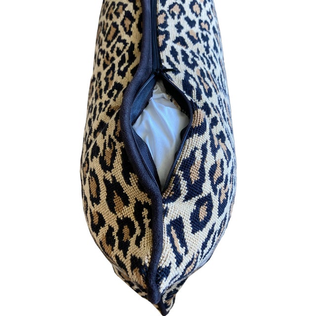 2020s Custom Leopard Print Lumbar Throw Pillow For Sale - Image 5 of 5