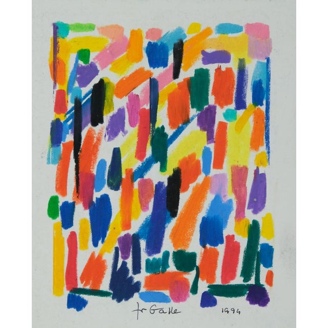 Françoise GALLE (1940) Palette in Celebration Colored Pastel Signed in felt-tip pen by the artist On heavy paper laid down...