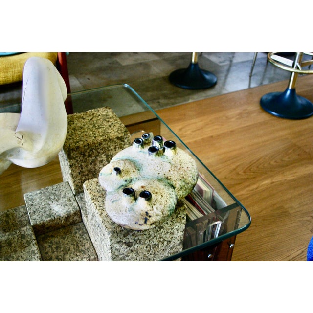 1960s Organically Shaped Ceramic Vase by Helmut Schaffenacker, 1960 For Sale - Image 5 of 10