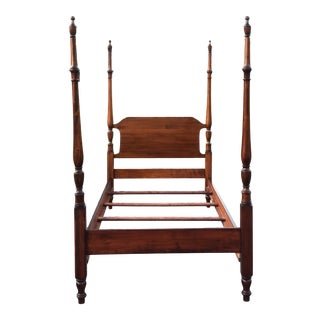 Four Poster Maple Bed - Twin Size For Sale