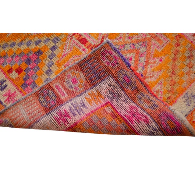 Kurdish Herki Hand-Knotted Tribal Halway Rug For Sale - Image 11 of 11