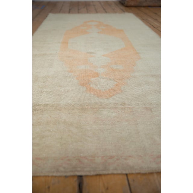 1980s Vintage Distressed Oushak Rug Runner - 3'11" x 8'3" For Sale - Image 5 of 9