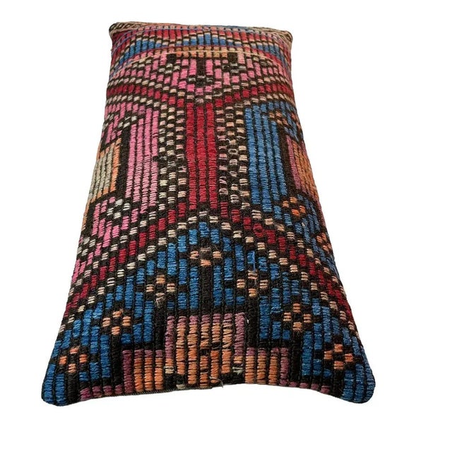 Vintage Turkish Kilim Cushion Cover, 1970s For Sale - Image 4 of 11