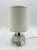 Metal Visual Comfort Thomas O’Brien "Casper" Crystal Glass & Nickel Desk Lamp For Sale - Image 7 of 13