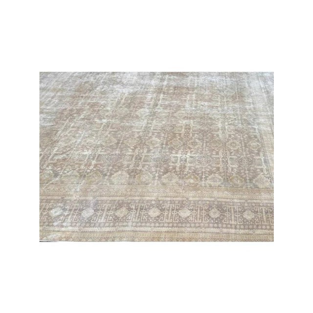 Transitional 1970s Old Persian Tabriz Area Rug 10 X 13 For Sale - Image 3 of 7