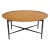 Oval Kittinger Coffee Table Faux Bamboo Tapered Legs Incised Leafs Design on Top For Sale - Image 13 of 13