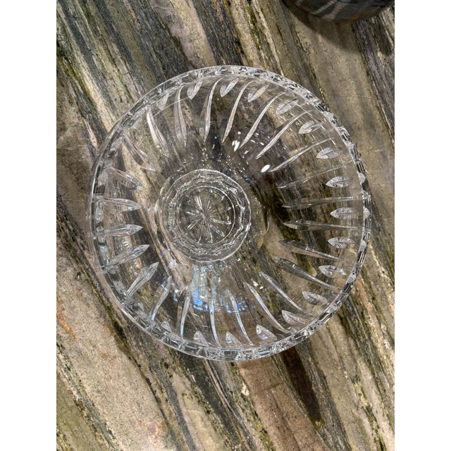 1980s Marquis by Waterford Heavy Hand Cut Crystal Bowl For Sale - Image 10 of 10