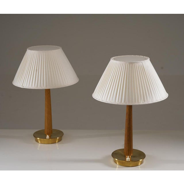 Pair of table lamps by asea, sweden, circa 1950 this pair of swedish table lamps was manufactured by asea around 1950 and...