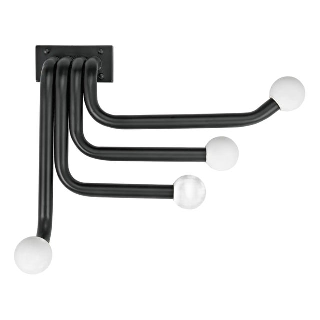 NOIR Sweeny Sconce, Black Metal For Sale