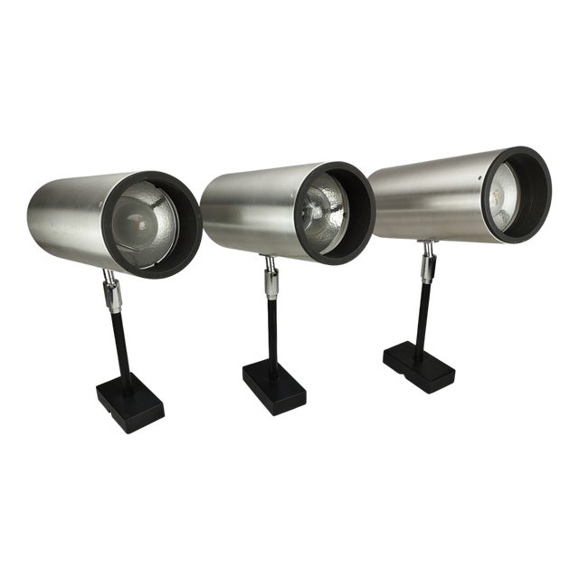 Large Space Age Spotlights Wall Lights Model W309 from Staff Leuchten, 1970, Set of 3 For Sale
