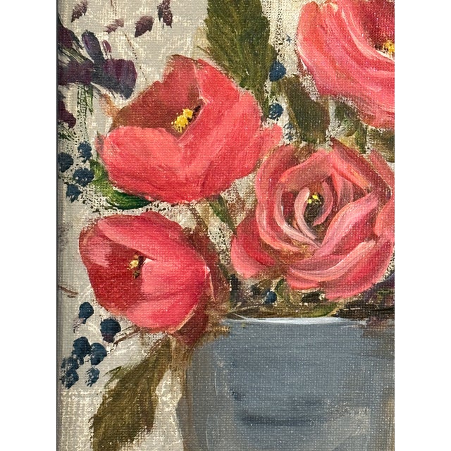 Impressionist Impressionist Floral Bouquet Still Life "Vintage Garden" For Sale - Image 3 of 7