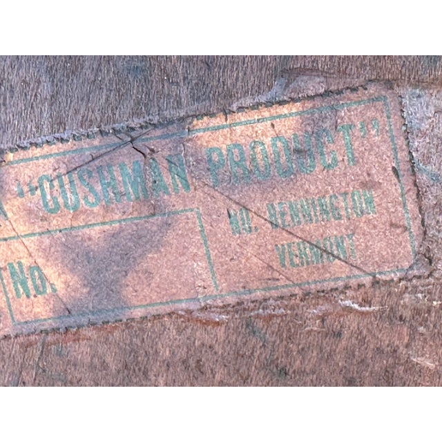 Antique Early 20th Century h.t. Cushman Manufacturing Humidor Smoking Cabinet Table For Sale - Image 11 of 12