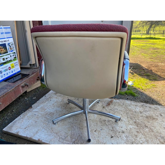 Mid-Century Modern 1980s Steelcase Vintage Mid Century Modern Accent Chair For Sale - Image 3 of 13