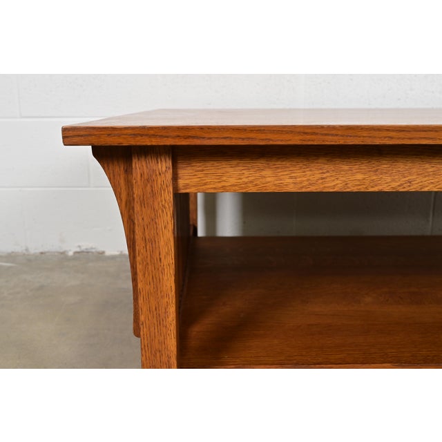 Stickley Mission Oak Arts & Crafts Spindle Coffee Table For Sale - Image 9 of 12
