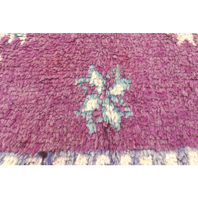 Vintage Purple Talsint Moroccan Rug - 05'10 X 10'11 For Sale - Image 10 of 11