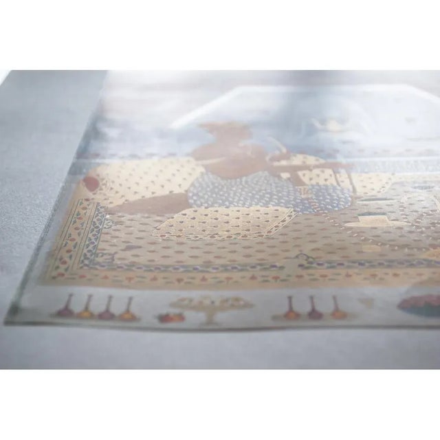 1950 Prince Sayyid Niyaz Khan byRai Bitchitr , Gold-Leafed Offset Lithograph For Sale In Dallas - Image 6 of 13