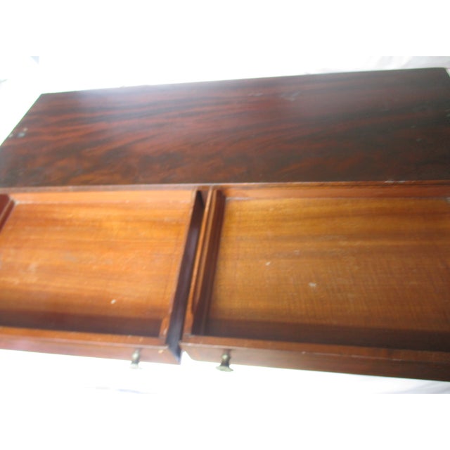 Antique Flame Mahogany Inlaid Vanity /Jewelry Box /Chest of Drawers for Dresser For Sale - Image 16 of 16