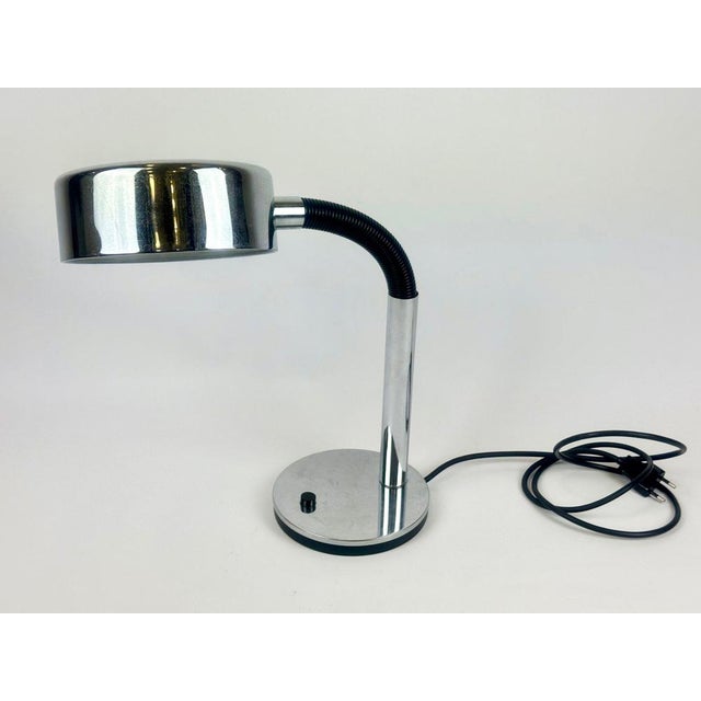 Mid-Century Modern Vintage Chrome Desk Lamp from Hustadt Leuchten, 1960s For Sale - Image 3 of 8