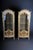 20th century elegant French Louis XVI style showcase Solid beech wood, beige / cream frame and partially gold-plated....