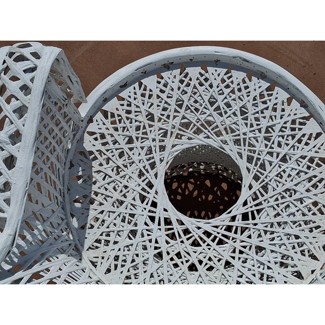 Mid Century Hollywood Regency Spun Fiberglass Peacock Throne Chair, by Russell Woodard For Sale In Phoenix - Image 6 of 7